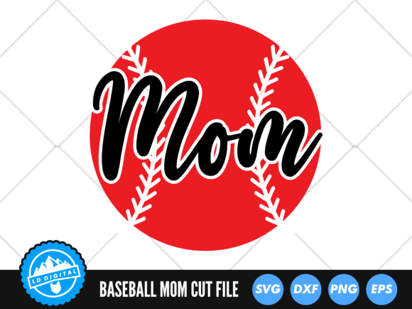 Baseball Mom SVG Softball Mom SVG for Crafts and Graphics