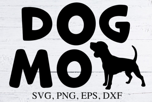 Beagle Dog Mom SVG Cut File for Crafts and Graphics