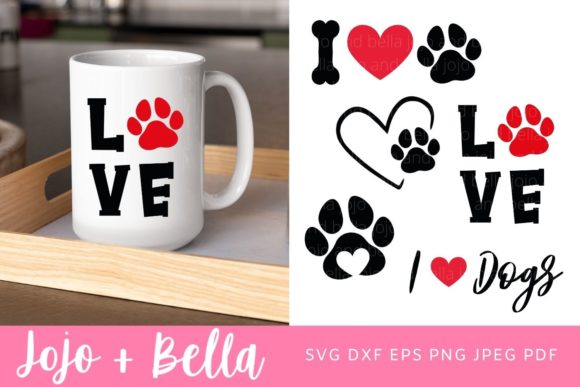 I Love Dogs Svg Bundle for Local Business Graphics