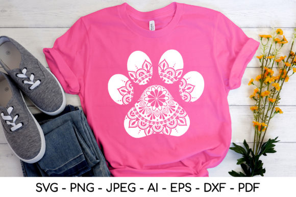 Paw Print Svg for Embroidery Projects