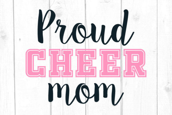 Proud Cheer Mom Svg for Crafts and Graphics