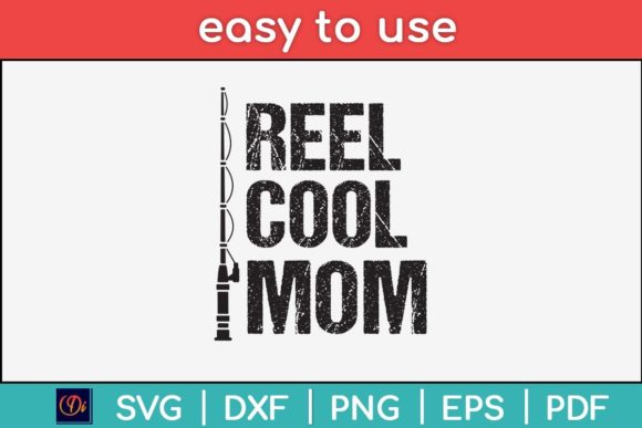 Real Cool Mom Svg File for Crafts and Graphics