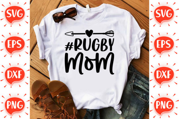 Rugby Mom SVG for Crafts and Graphics